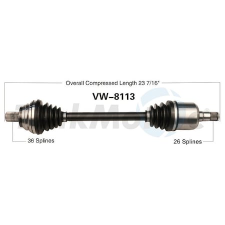 Surtrack Axle Cv Axle Shaft, Vw-8113 VW-8113